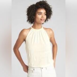 GAP Swing Halter Cami Linen Jersey